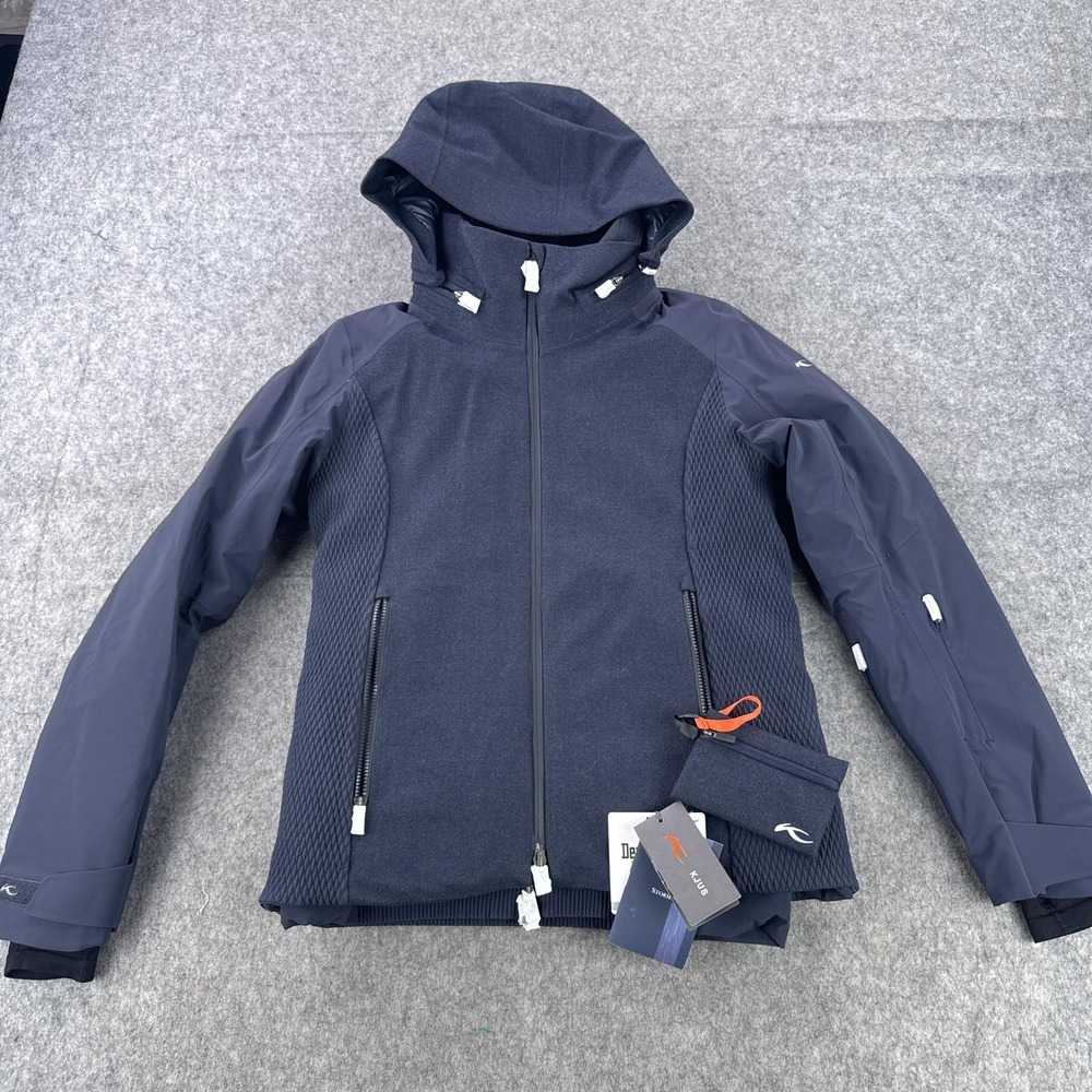 KJUS Loro Piana Eclipse 3 in 1 Jacket Womens 38 Blue Storm System Ski Hooded